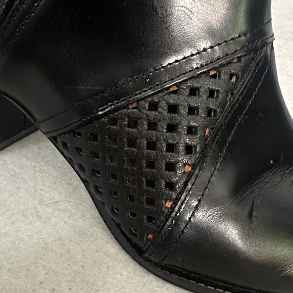 Sixtyseven Black Heeled Ankle Boots - Picture 4 of 9